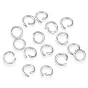  O-ringe. Rustfri stål (304). Åben. 4 mm. 40 stk.